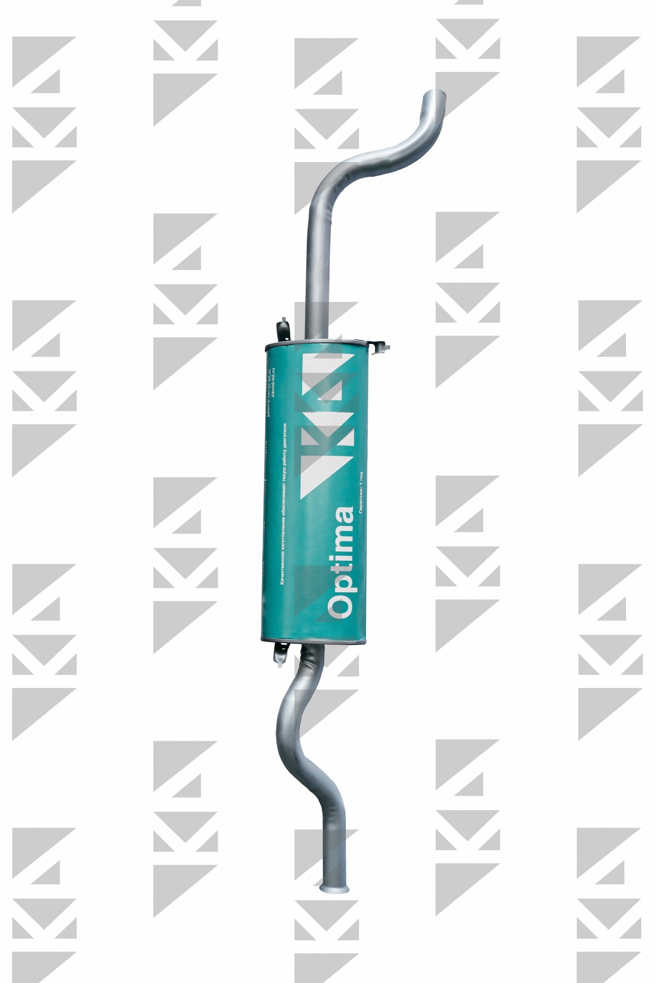 Автомобильный основной задний глушитель КД Optima из углеродистой стали для машин ВАЗ 2115