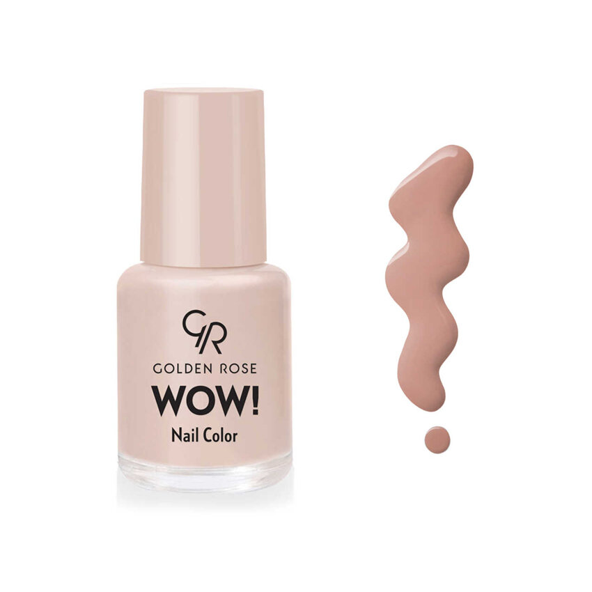 Лак для ногтей Golden Rose "WOW! Nail Color", нюд, глянцевый, 6 мл