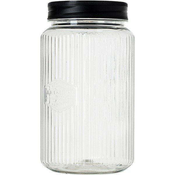 Банка квадратная с крышкой полипропилен 13 л прозрачный черный (Phibo)