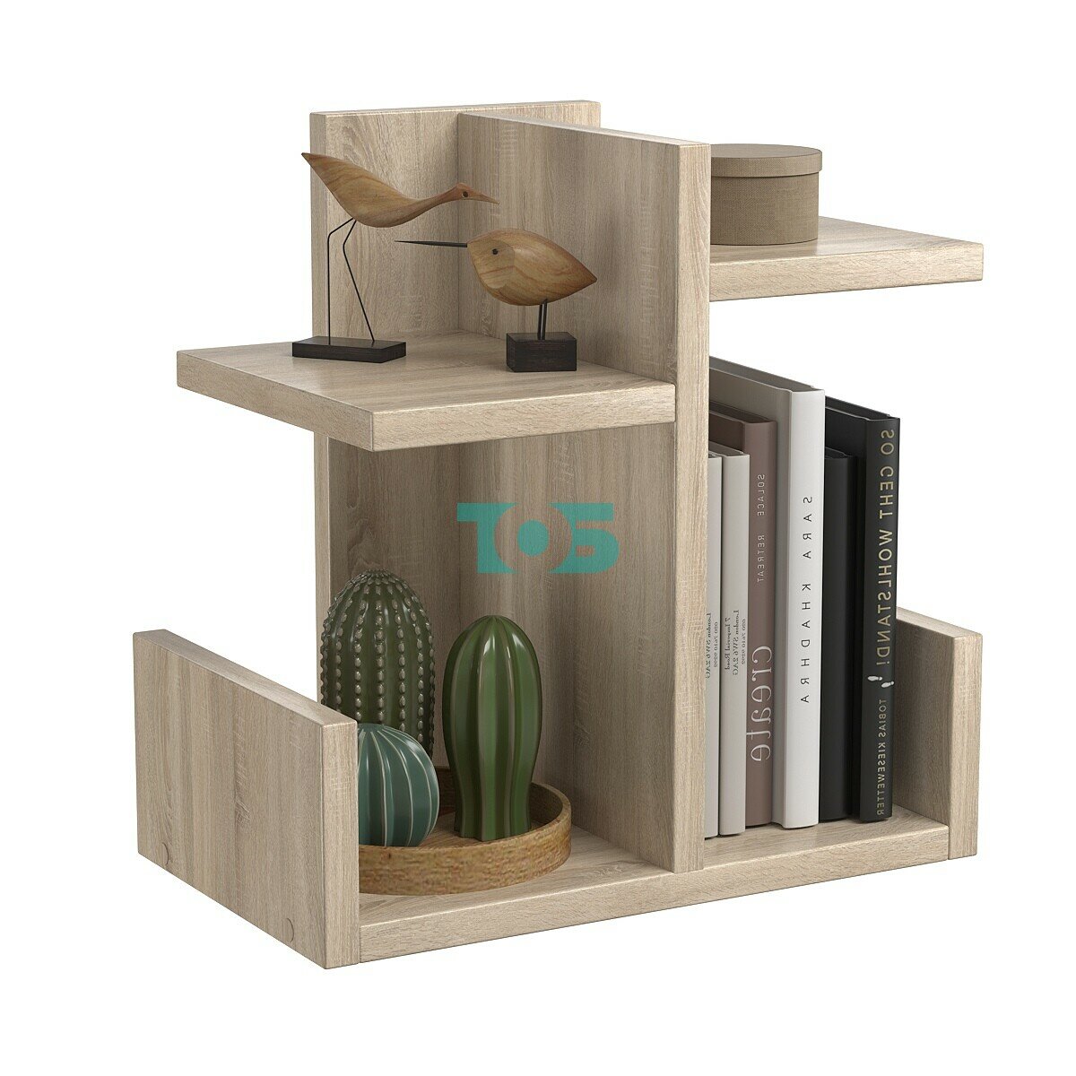 Полка настольная Вектор №4, Дуб Сонома — фото 1