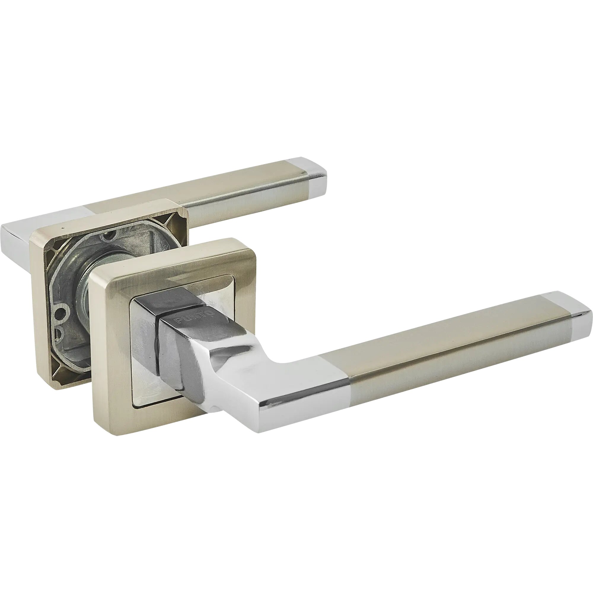 Дверные ручки Punto Vector без запирания цвет матовый никель/хром