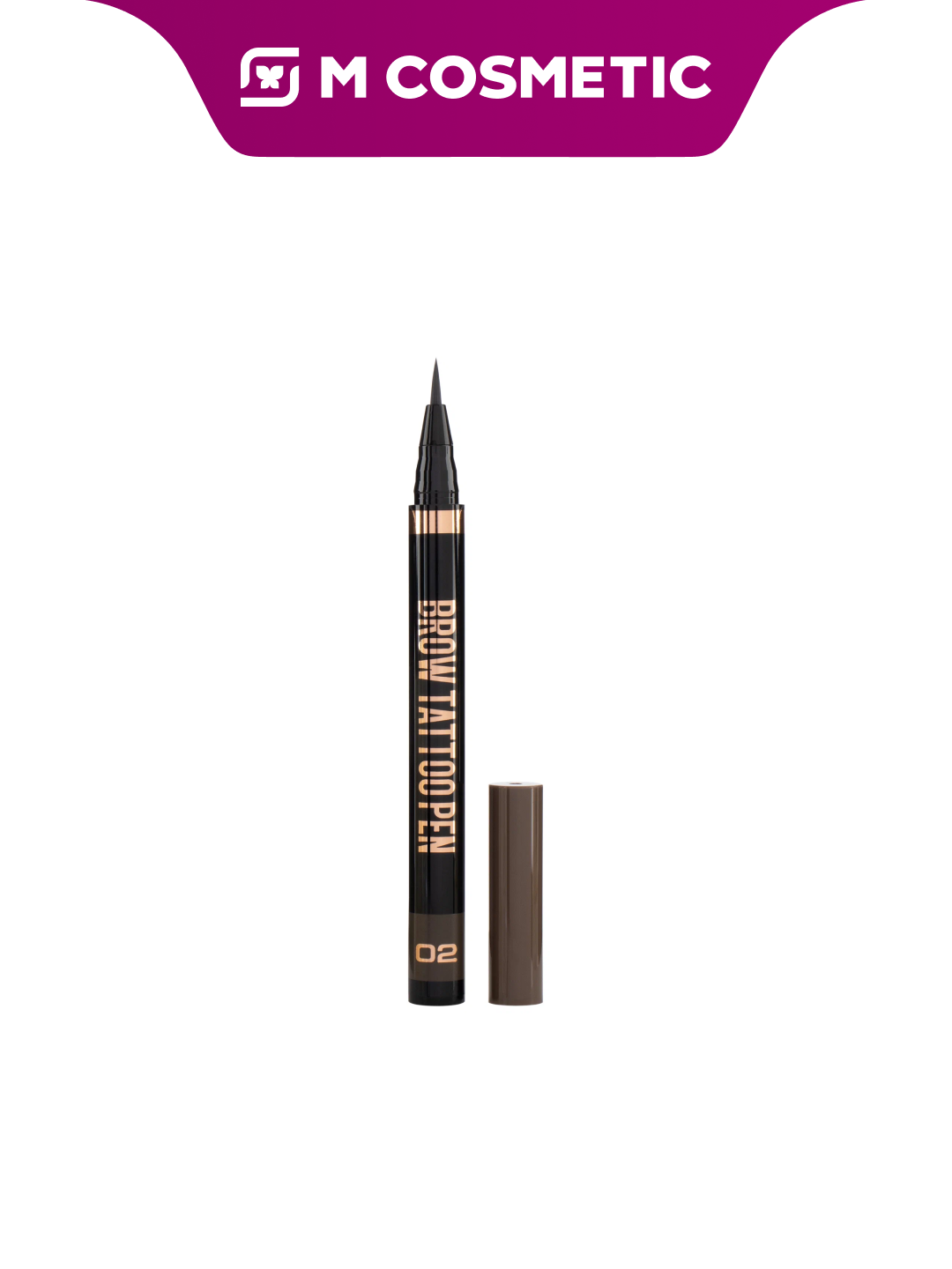 STELLARY Лайнер стойкий для бровей Brow Tattoo Pen, 0.7 мл, 02 тон