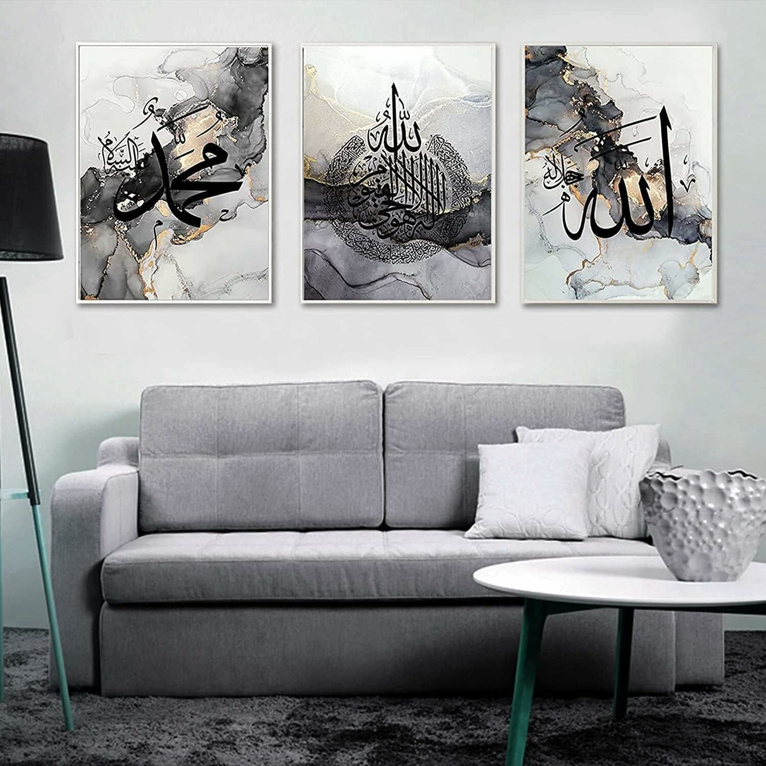 Алмазная мозаика "религия Ислам Мрамор", 30х40 см, 3 шт.