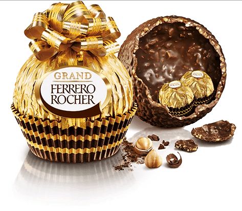 Шоколад фигурный Ferrero Rocher Grand молочный с лесным орехом, 125г. - фотография № 3