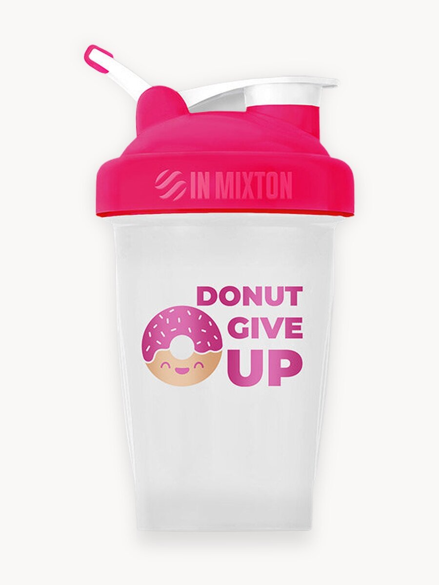Шейкер для протеина и коктейлей спортивный inMixton 400 мл Розовый