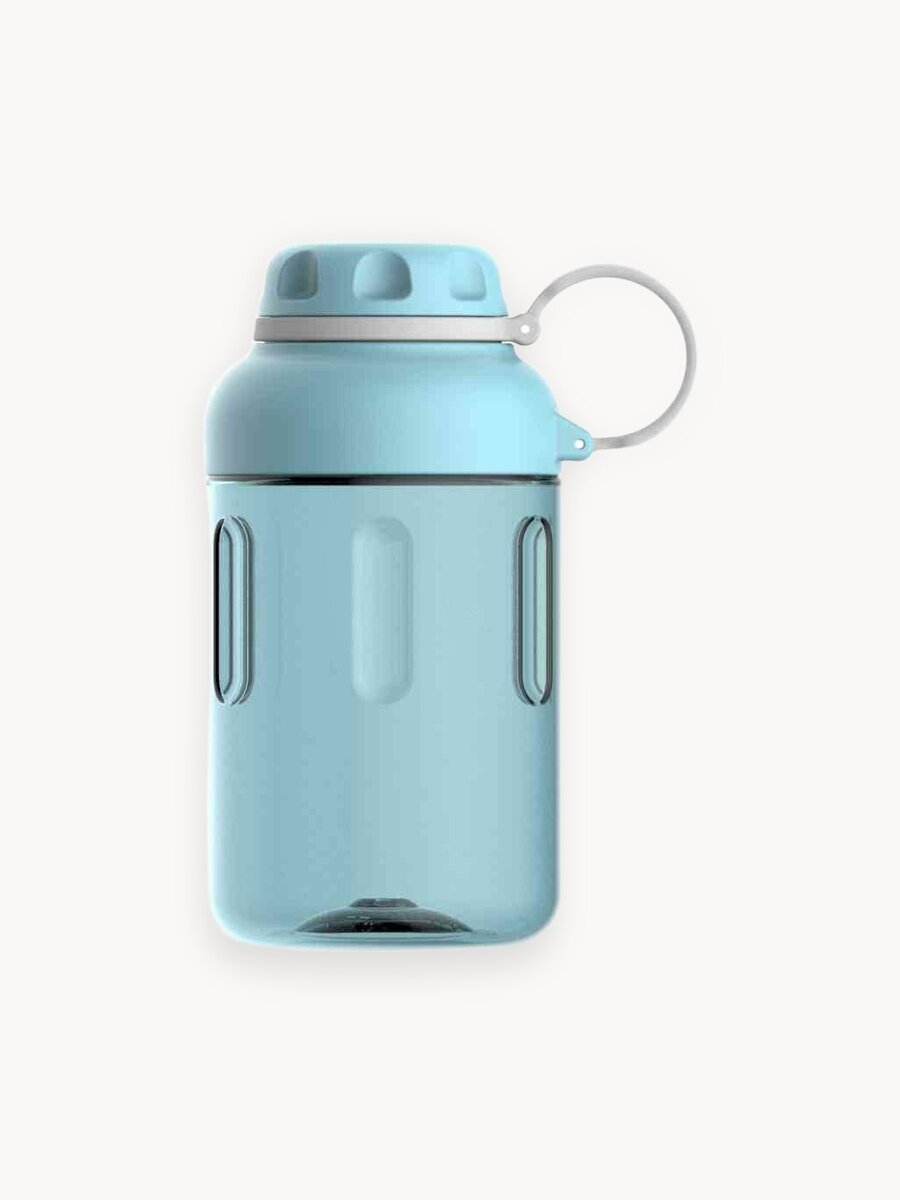 Бутылка для воды спортивная Bobber Tritan голубой, 590 мл/маленькая для путешествий