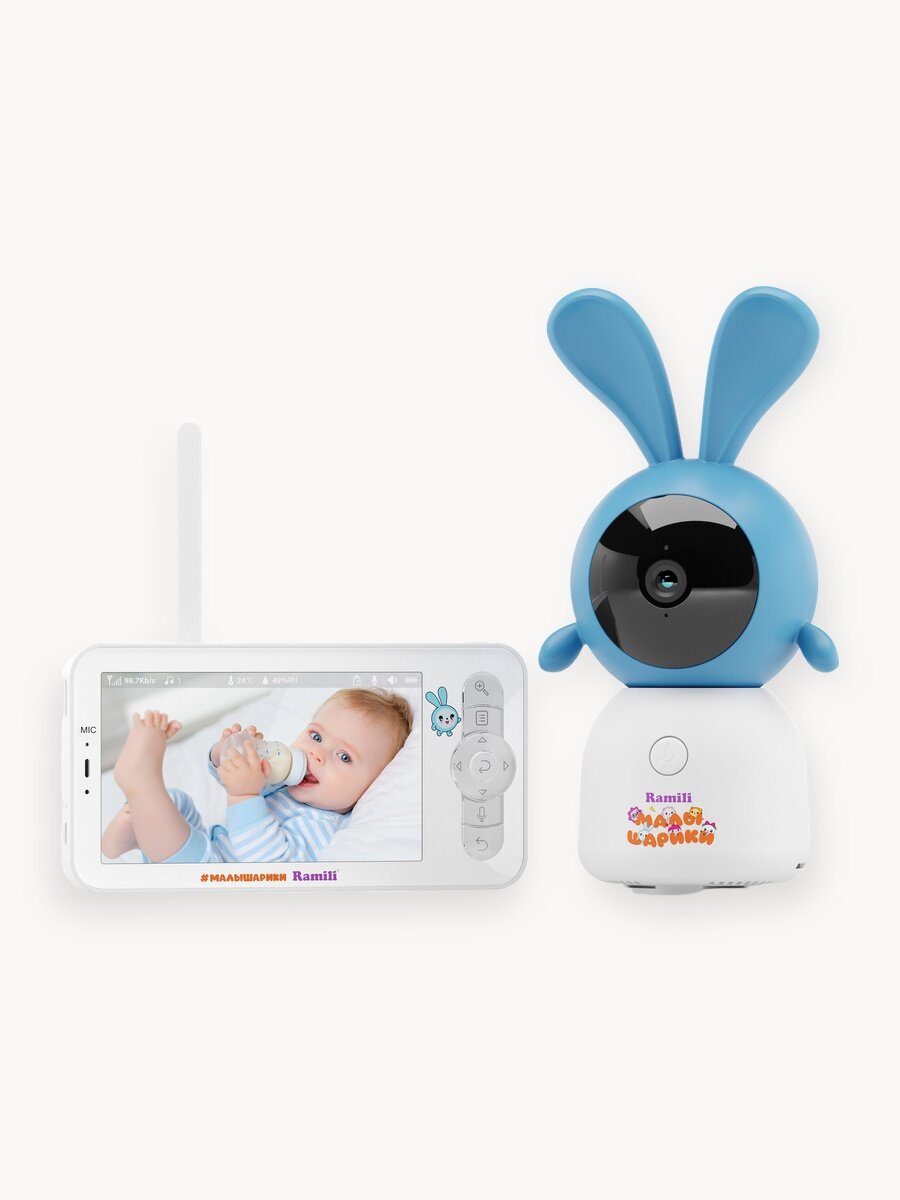 Видеоняня Малышарики, КрошикRamili Baby RV100KROSH с креплением