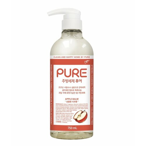 PURE APPLE BALM DISH DETERGENT Средство для мытья посуды с ароматом яблока 750мл