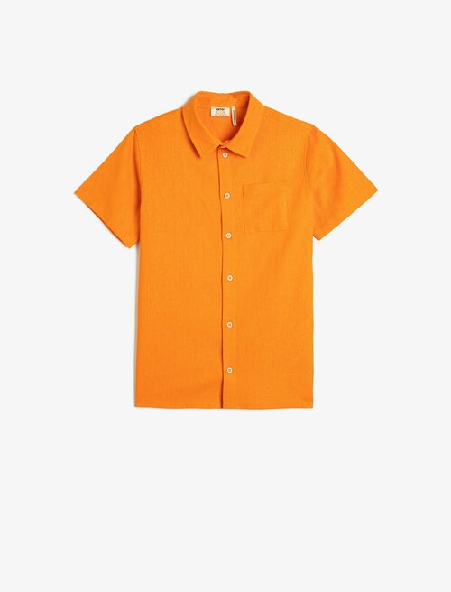 Рубашка KOTON, размер 11-12 лет, оранжевый