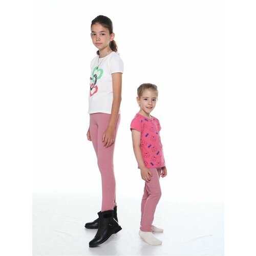 фото Брюки dariya & dionis, размер 116, розовый