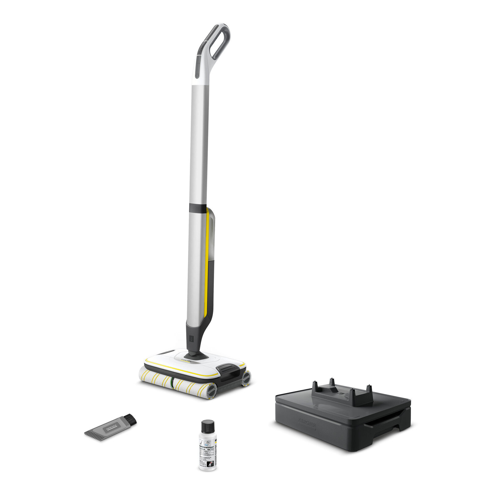 Электрошвабра Karcher FC 7 Cordless (1.055-701.0), с системой 2 резервуаров, базовая станция с функцией очистки — фото 1