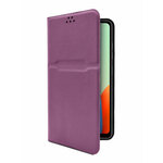 Универсальный чехол-книжка для смартфонов с размером до 16,5 см (Высота) * 7,9 см (Ширина) фиолетовый, Brozo - изображение