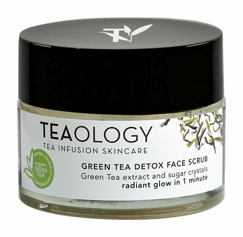 Увлажняющий сахарный детокс-скраб для лица с зеленым чаем / Teaology Green Tea Detox Face Scrub