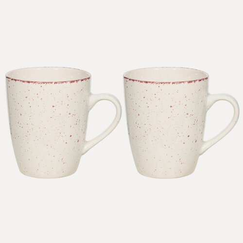 Изображение товара Кружка, Kuchenland, 400 мл, 2 шт, керамика, бежевая, в крапинку, Speckled