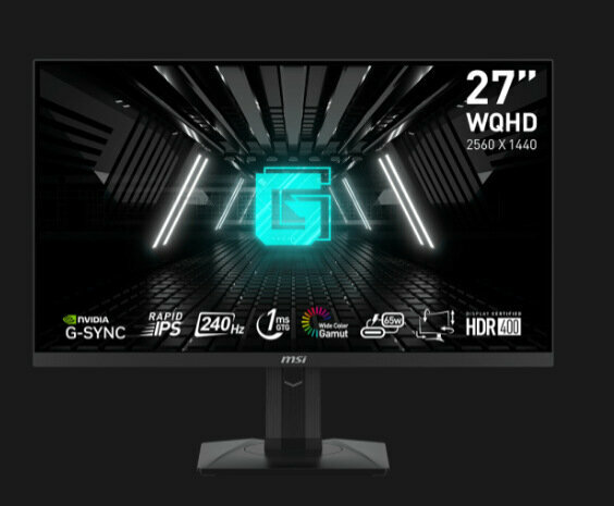 27" Монитор MSI G274QPX/240Hz/ 2560*1440/2K/HDR400/1ms