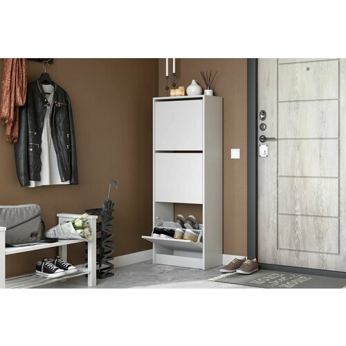 Обувница Бис-3 Белый текстурный 6790₽