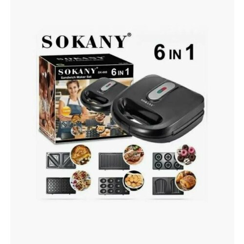 Сендвичница 6 в 1. Сэндвичница SOKANY SK-908