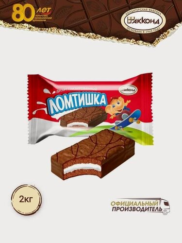 Изображение товара Десерт глазированный «ломтишка» Акконд 2 кг