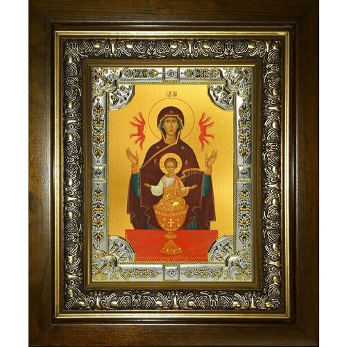 Икона Пресвятой Богородицы неупиваемая чаша икона богородицы неупиваемая чаша с натуральным янтарём