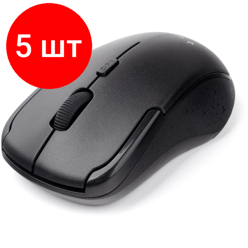 Комплект 5 штук Мышь компьютерная Gembird MUSW-405 WLS 3 кнопки колесо1600DPI черный 446100₽