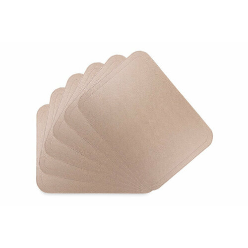 Набор салфеток подстановочных с закругленными углами GioBagnara Ванни 46х34 см, 2 строчки, серо-кори