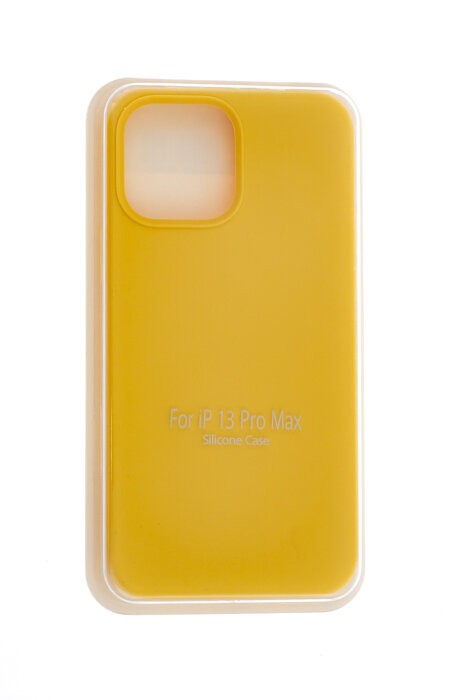 Чехол-накладка для iPhone 13 Pro Max VEGLAS SILICONE CASE NL закрытый желтый (4)