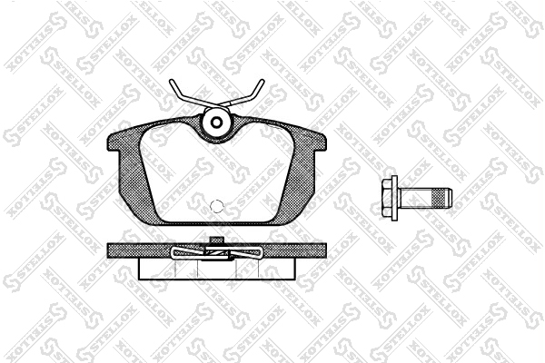 Колодки дисковые з. AR 145 146 155 92-01 зад Stellox 242 000-SX