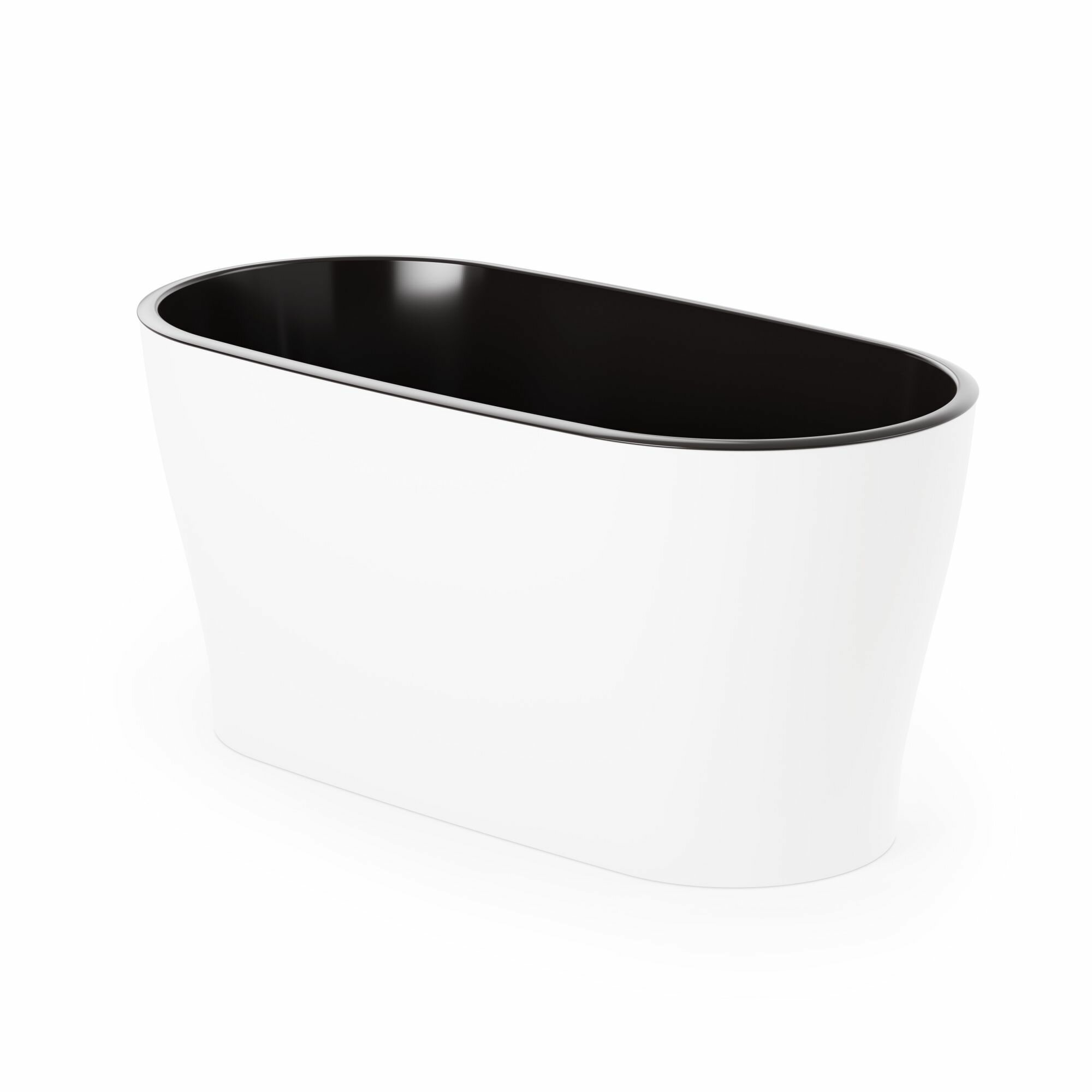 фото Горшок цветочный Альтернатива Лея двойной с автополивом 5 л овальный, горшок для цветов, кашпо для цветов, пластиковый горшок для цветов, белый