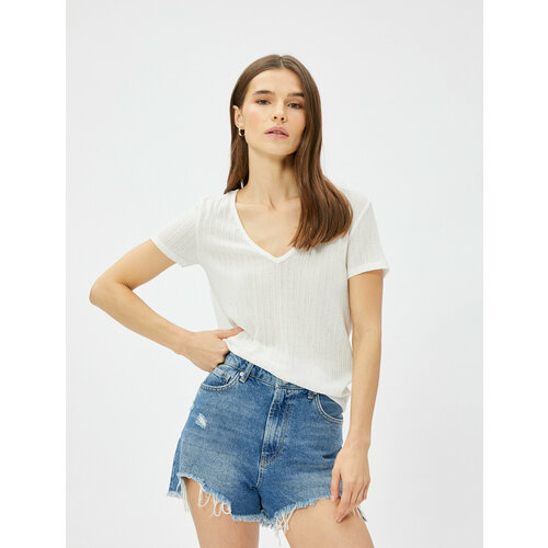 фото Футболка koton, размер s, белый