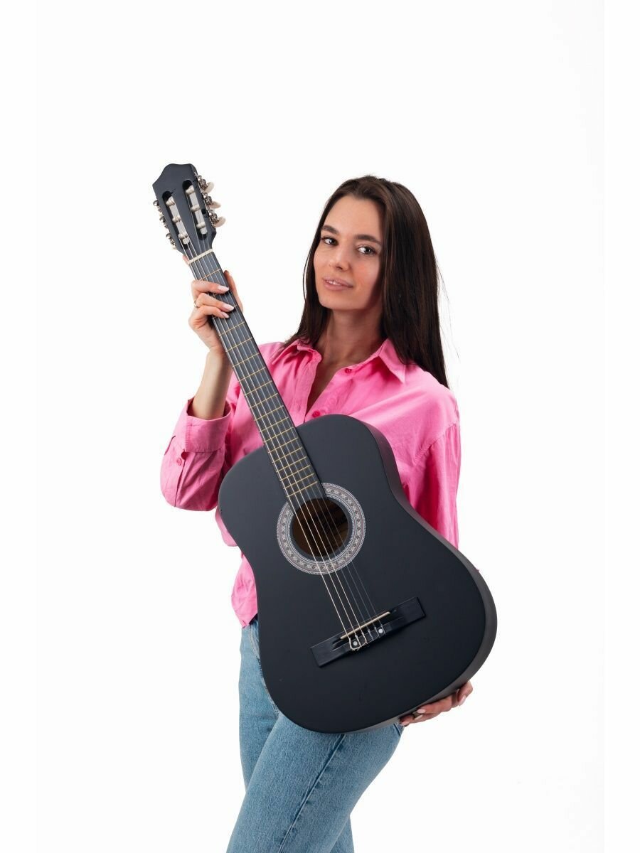 Классическая гитара Belucci BK Premium 38 дюймов, черная