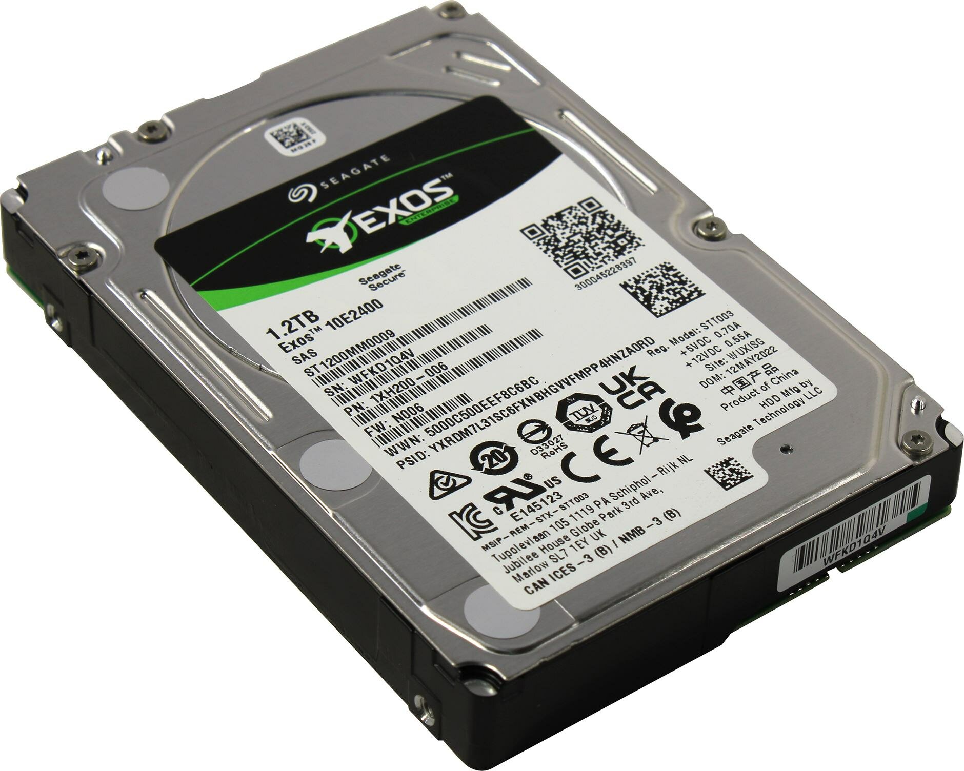 Жесткий диск 1.2TB Seagate ST1200MM0009 (2.5 SAS 10K)