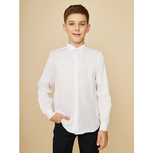 Рубашка WANEX, размер 158, белый рубашка minaku размер 158 белый