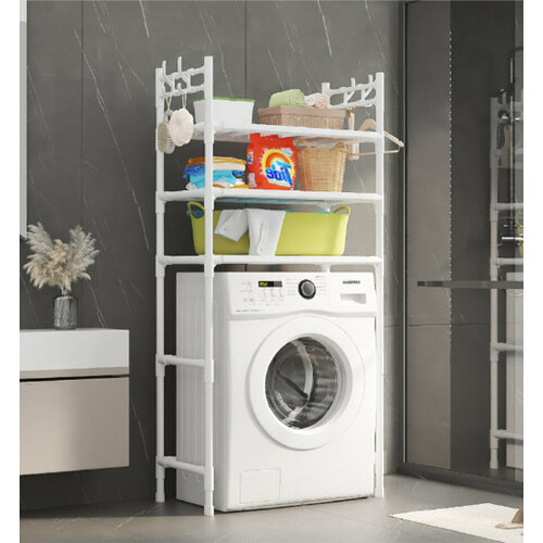 Стеллаж для стиральной машины в ванной комнате