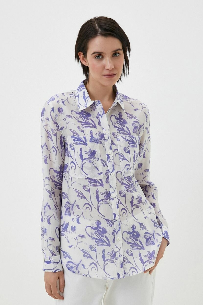 Блуза Baon, B1724012, размер 52, фиолетовый