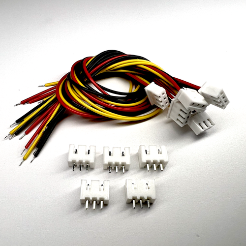 Набор кабелей с разъемом JST XH 2.54мм 3pin 20см. 5 штук 5 pair 3pin jst connectors 3 pin female male connector for ws2812b ws2811 ws2812 led strip