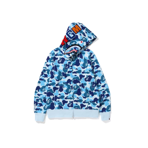 Худи A BATHING APE Big ABC Camo Shark, размер S, синий