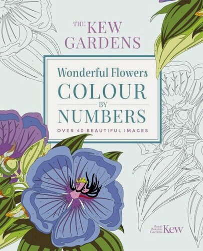 Изображение товара The Royal Botanic Gardens "Kew Gardens Wonderful Flowers Colour-By-Numbers"