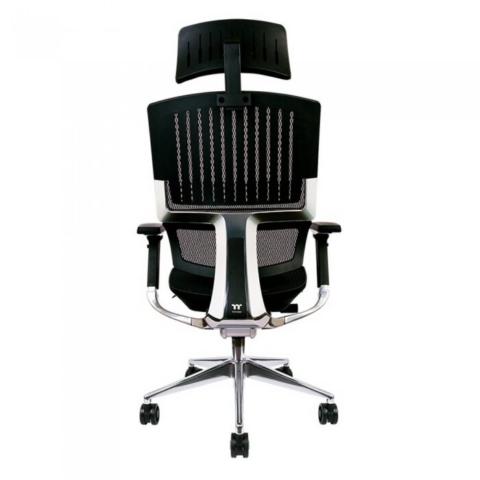 Кресло игровое THERMALTAKE CYBERCHAIR E500, на колесиках, сетка, черный [ggc-eg5-bblfdm-01] - фото №5