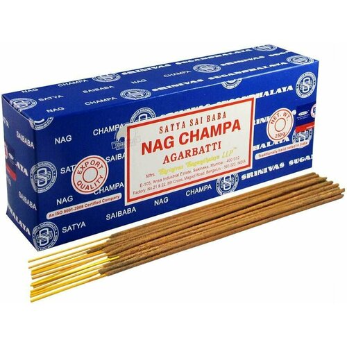 Благовония Nagchampa Incense (Наг Чампа) Ароматические индийские палочки для дома, йоги и медитации, Satya (Сатья), 250г благовоние satya 16 гр наг чампа и супер хит nag champa and superhit упаковка 12 шт