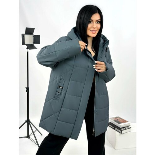 фото Куртка diffberd, размер 70, зеленый