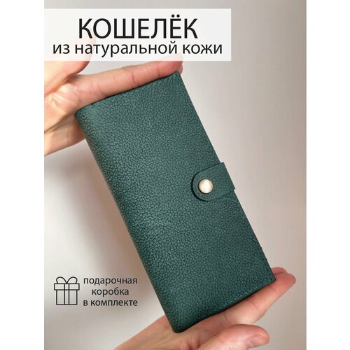 Кошелек Che handmade vashington, фактура тиснение, зеленый