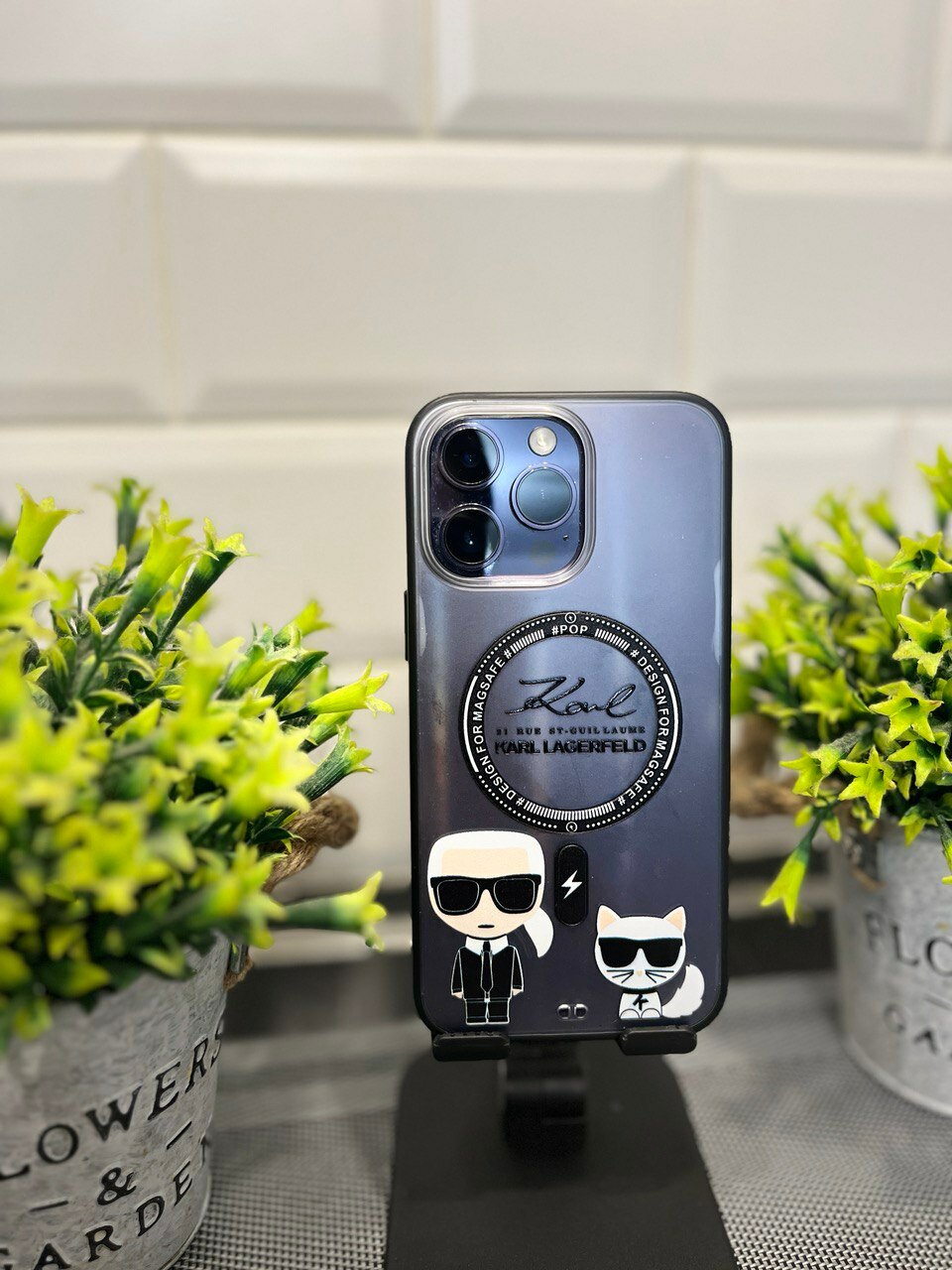 фото Чехол-Накладка с PopSocket для Iphone 13 Pro