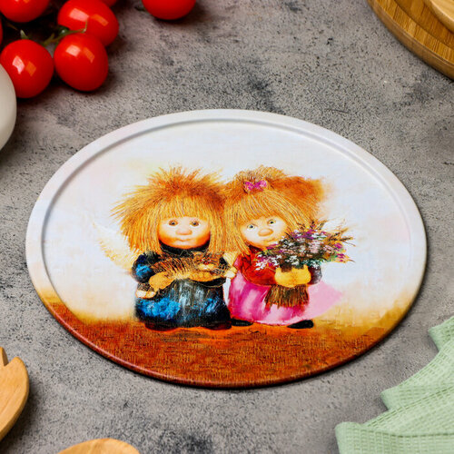 Поднос Счастливая семейка 20х20х04 см TS018 395₽