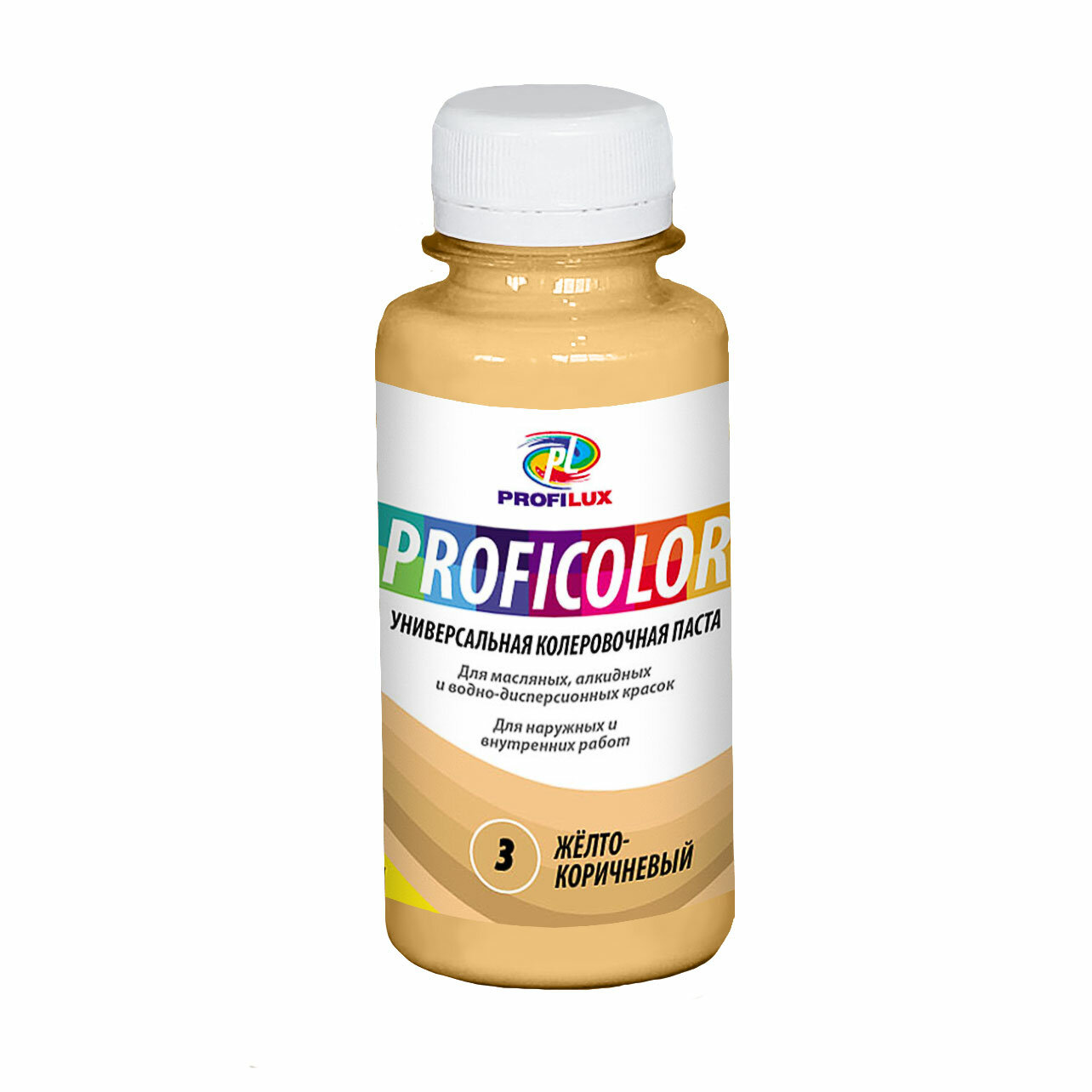 Profilulux PROFICOLOR / Профилюкс Профиколор краситель универсальный №3 желто-коричневый100мл