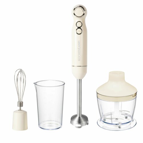 Блендер погружной электрический 800 Вт 4 пр стальпластик бежевый Vintage kitchen 799000₽