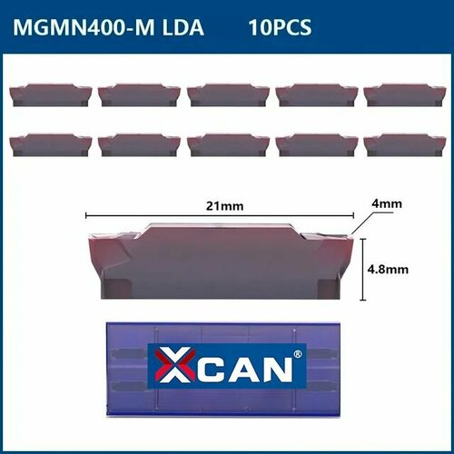 Пластины MGMN400-M LDA отрезные канавочные по металлу 10шт 1619₽