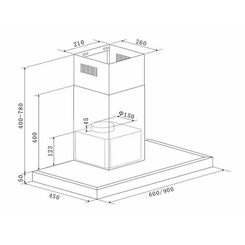 Каминная вытяжка ZIGMUND SHTAIN K 1359 B 50000000₽