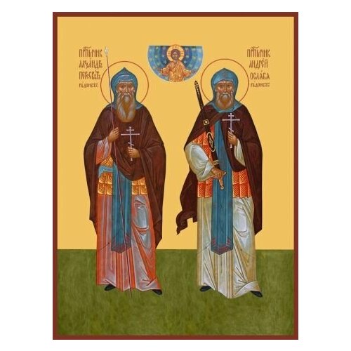 Икона Пересвет и Ослябя, Святые воины, Преподобные святые воины