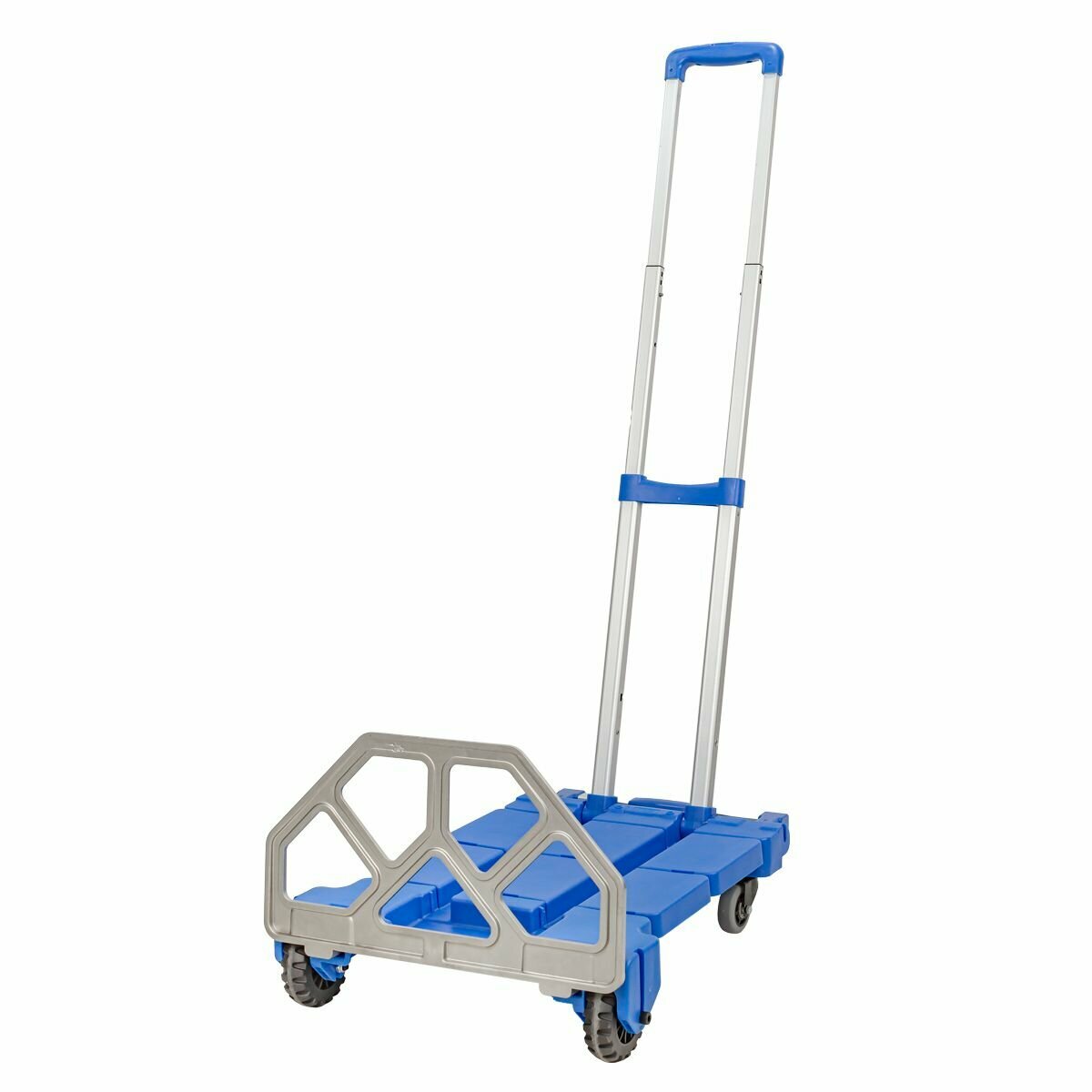 Тележка складная платформенная/для багажа с телескопич. ручкой+набор эластичных шнуров(в разложенном виде:53х43х110см в сложенном:59х43х13см г/п200кг) Forsage F-L022