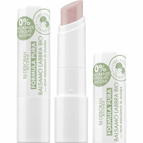 Помада-бальзам для губ , Deborah Milano, Formula Pura Lip Balm, тон: 01 Прозрачный, 3,75г